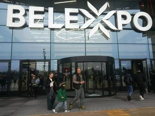Custom Automatic Revolving Door System for National Exhibition Center BelExpo